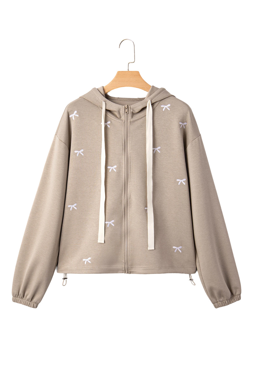 Goat Bow Embroidered Zip Up Hoodie af587bb268f69e9f