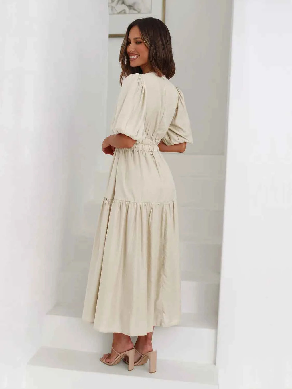 Tiered Surplice Half Sleeve Midi Dress af79b7bf-f6bb-4df5-a7f9-2e1b02ba17a0-Max-Origin