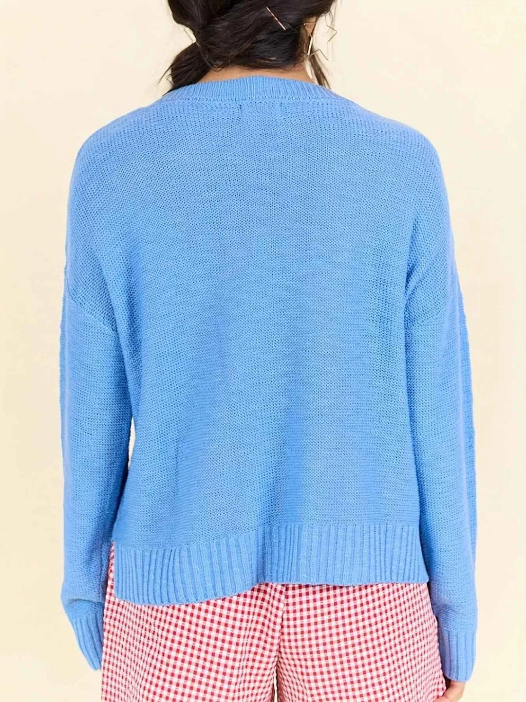 Stars and Stripes Patriotic Drop Shoulder Sweater b01387a5642c45d5864adb8351b5313e-Max-Origin