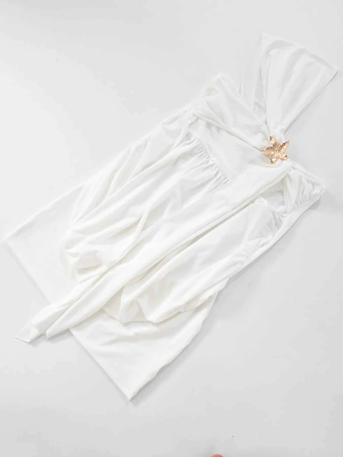 Ruched One-Shoulder Mini Dress b0212a2f18cc4725a6bdfde9742c72fd-Max-Origin