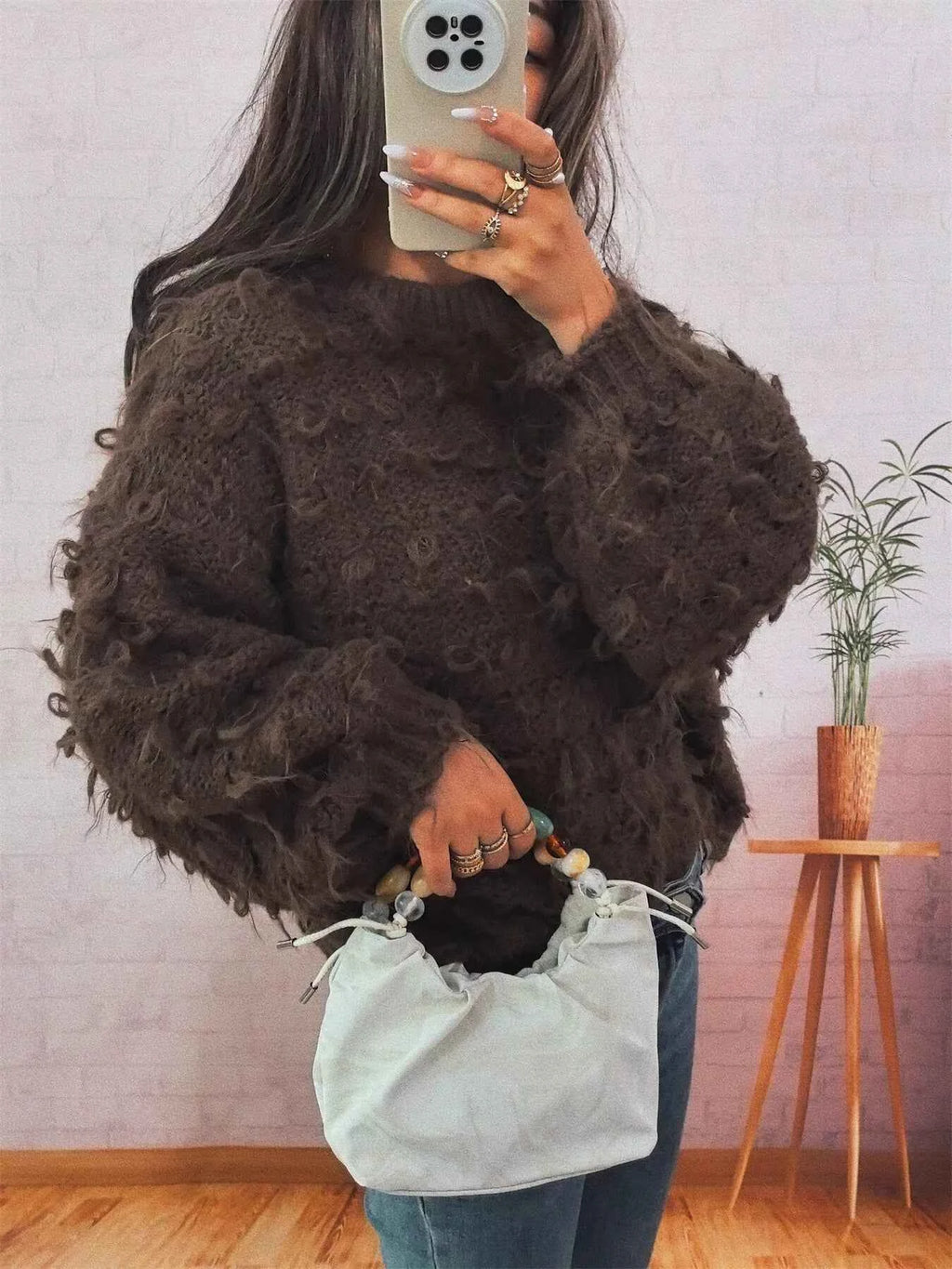 Chunky Round Neck Long Sleeve Sweater b085dc1324fe4c27a7bc25cc762cd897-Max-Origin