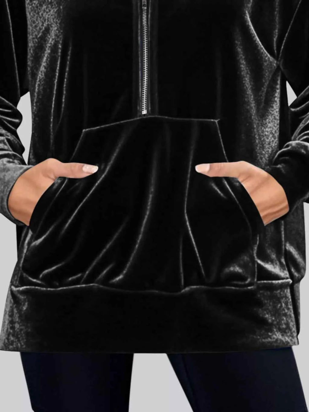 Full Size Half Zip Kangaroo Pocket Hoodie Plus Size b0f8f1c7-b202-479c-afff-4d45d87fbfbc-Max-Origin