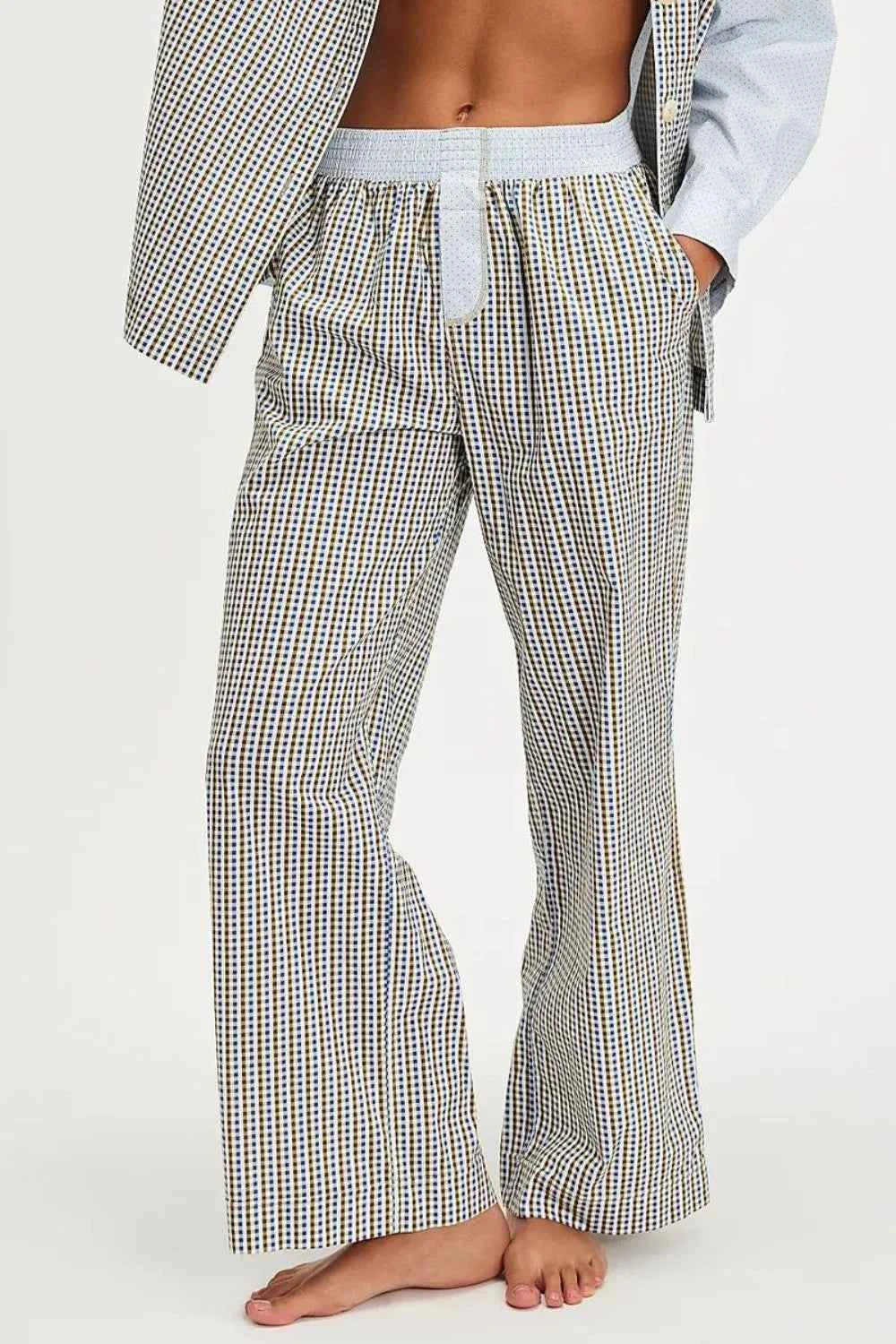 Elastic Waist Wide Leg Pants Light Gray b2419401-a53e-4e57-9800-cfae92021d9d-Max