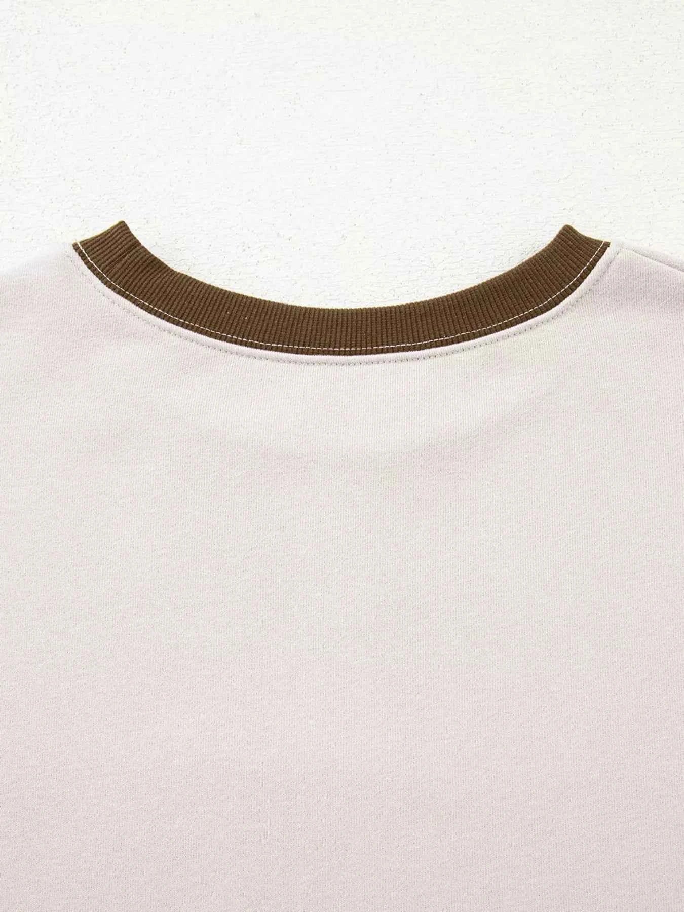 Contrast Striped Long Sleeve Sweatshirt b25779da56b74ea3a8e65a8f5609ec04-Max-Origin