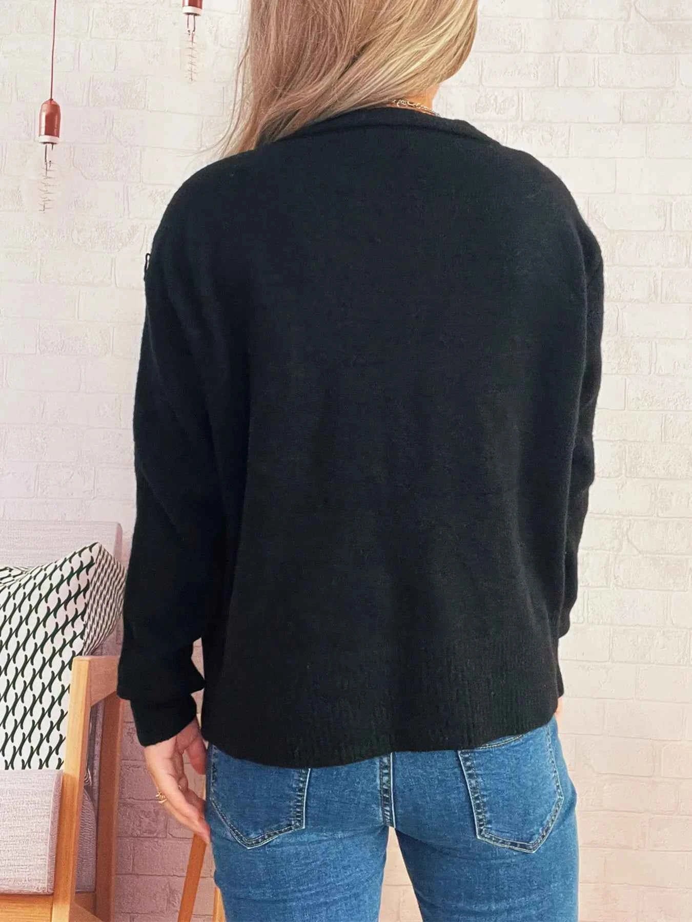 Ribbed Button-Front Knit Cardigan b298ee2960cf4b3f9f618e5cfc0a199a-Max-Origin