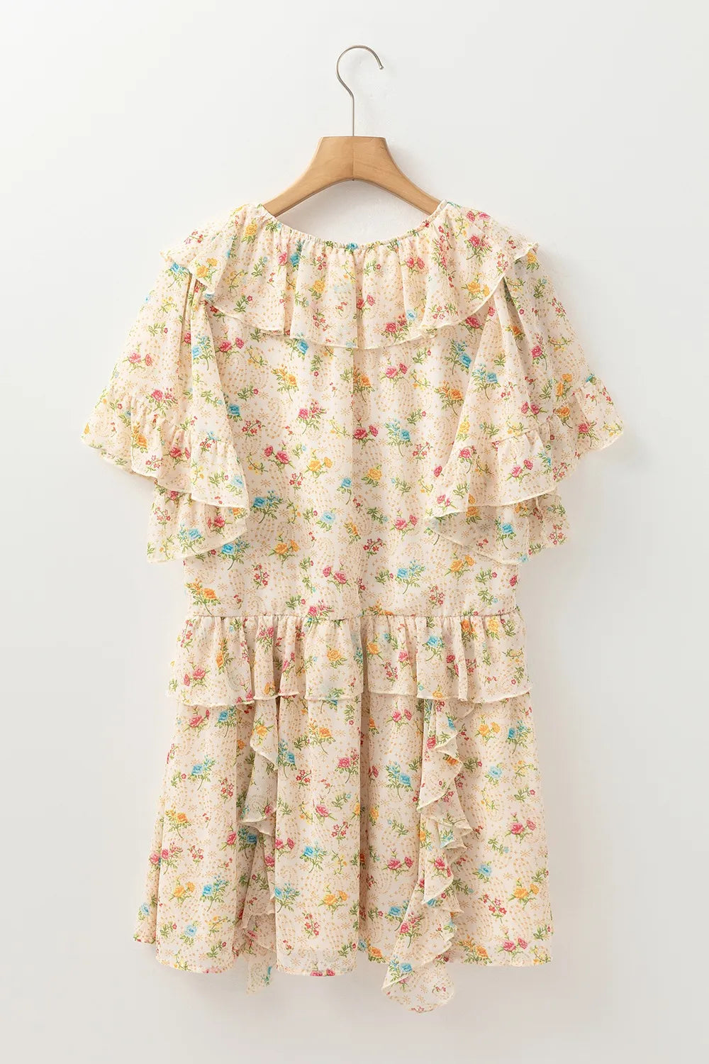 Boho Floral Tassel Tie V Neck Ruffle Wide Sleeve Mini Dress b33779bf-73a8-470e-86b0-bf98849e0ae1-Max-Origin