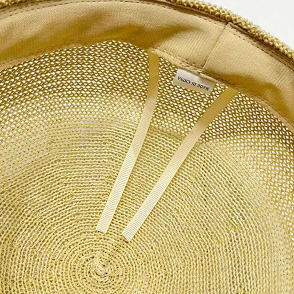 Straw Woven Buckle Hat b3581e11-66c0-4dc1-bb03-a41ea338746f-Max