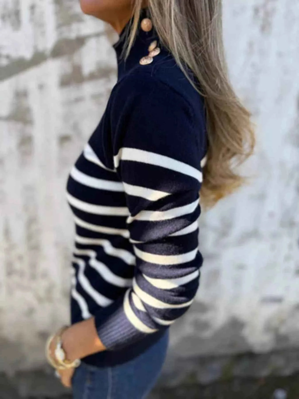 Full Size Striped Turtleneck Long Sleeve Sweater Plus Size b35bb168418449b4b371c9395e76d2bf-Max-Origin