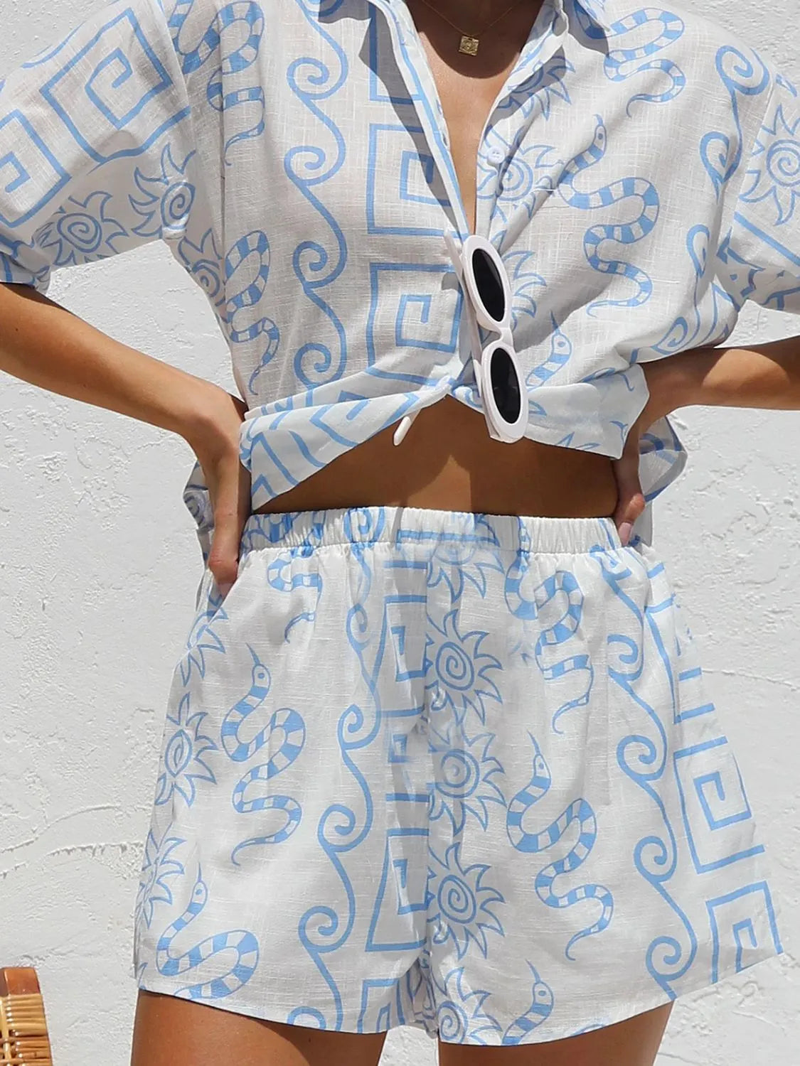 Printed Button Up Top and Shorts Set b39282e1-8930-428e-afcb-937c5cf8d89e-Max-Origin