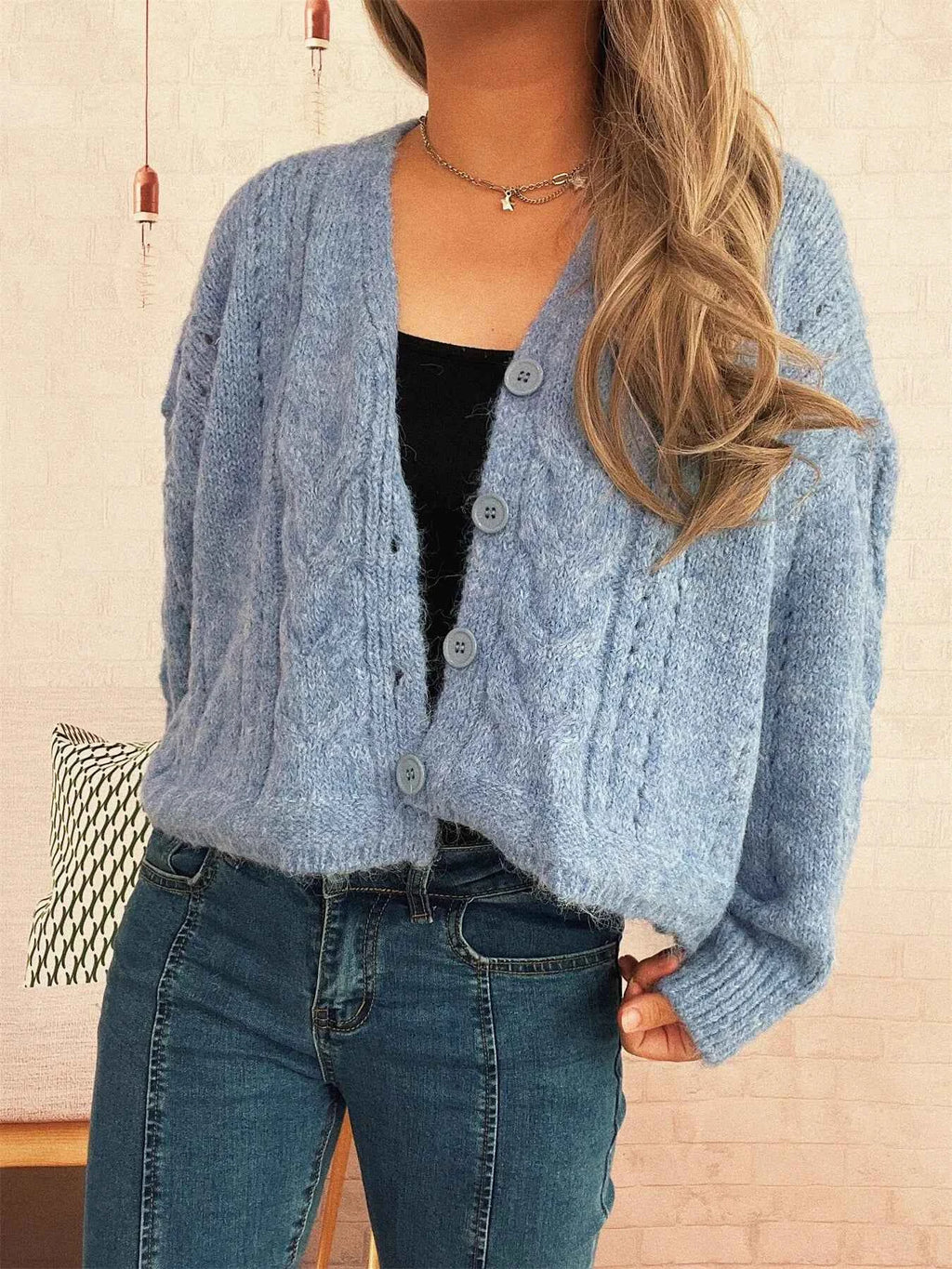 Cable Knit Button-Up Cardigan b3d4eed0d5c4462e886919b4fba98bc6-Max-Origin