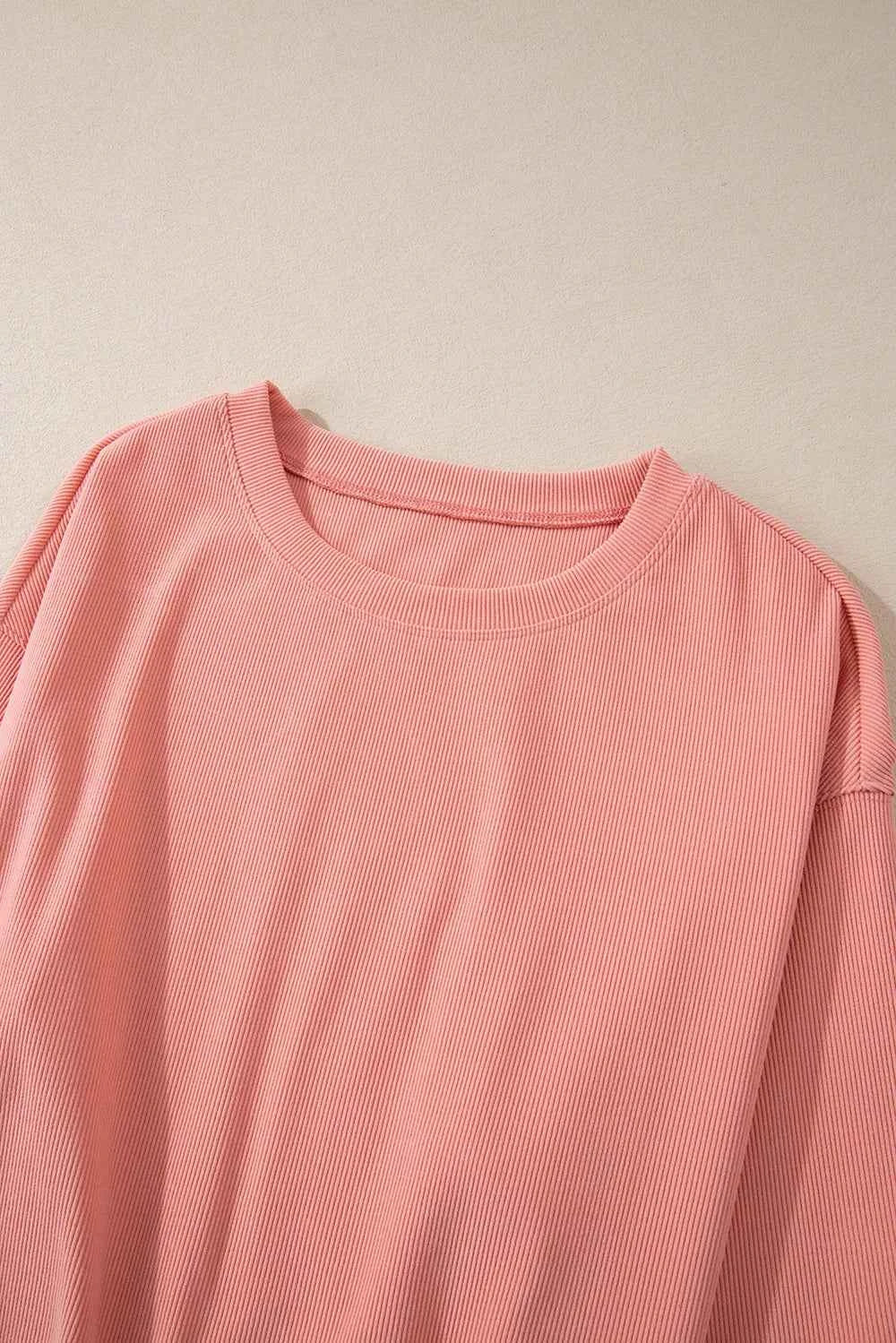 Round Neck Long Sleeve Top and Pants Set b3f3513889cf4e77815ab28b6d7f80b9-Max