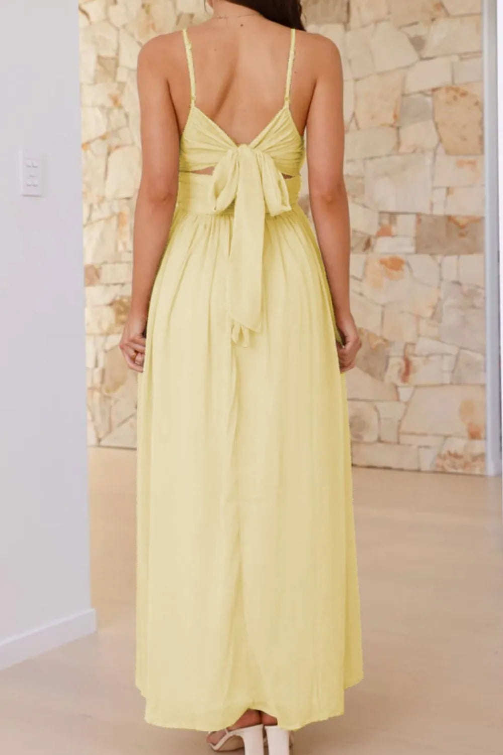 Ruched V-Neck Cami Dress b44b865b-bc98-49e9-a32d-cc2b503910c0-Max-Origin