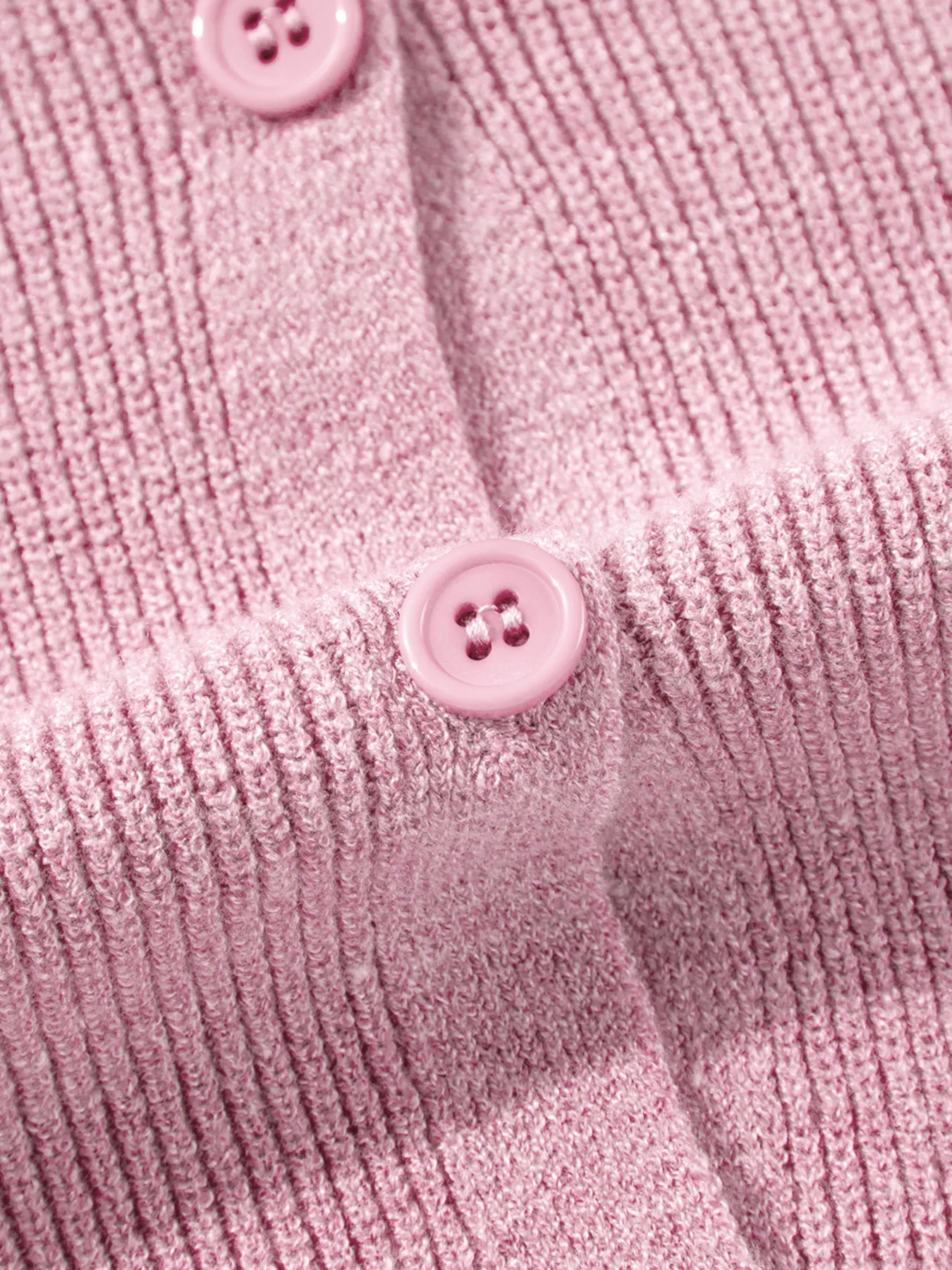 Ribbed Knit Button Front V Neck Cardigan b49362644ed541299e7d79eb55f6dfe1-Max-Origin