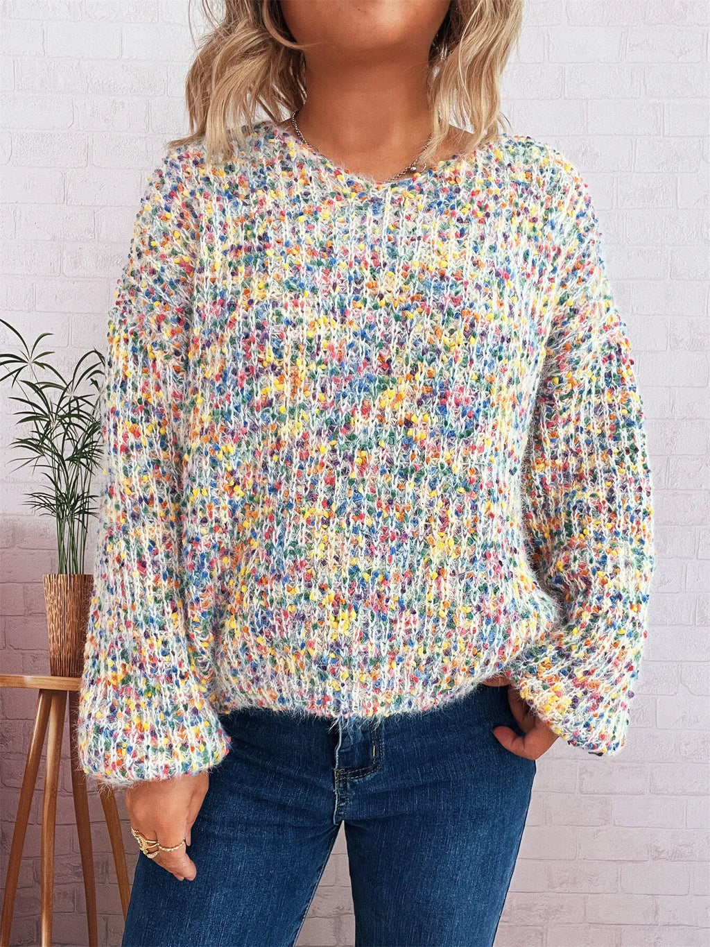 Colorful Long Sleeve Sweater b575e78c87034061b890d77cff552924-Max-Origin