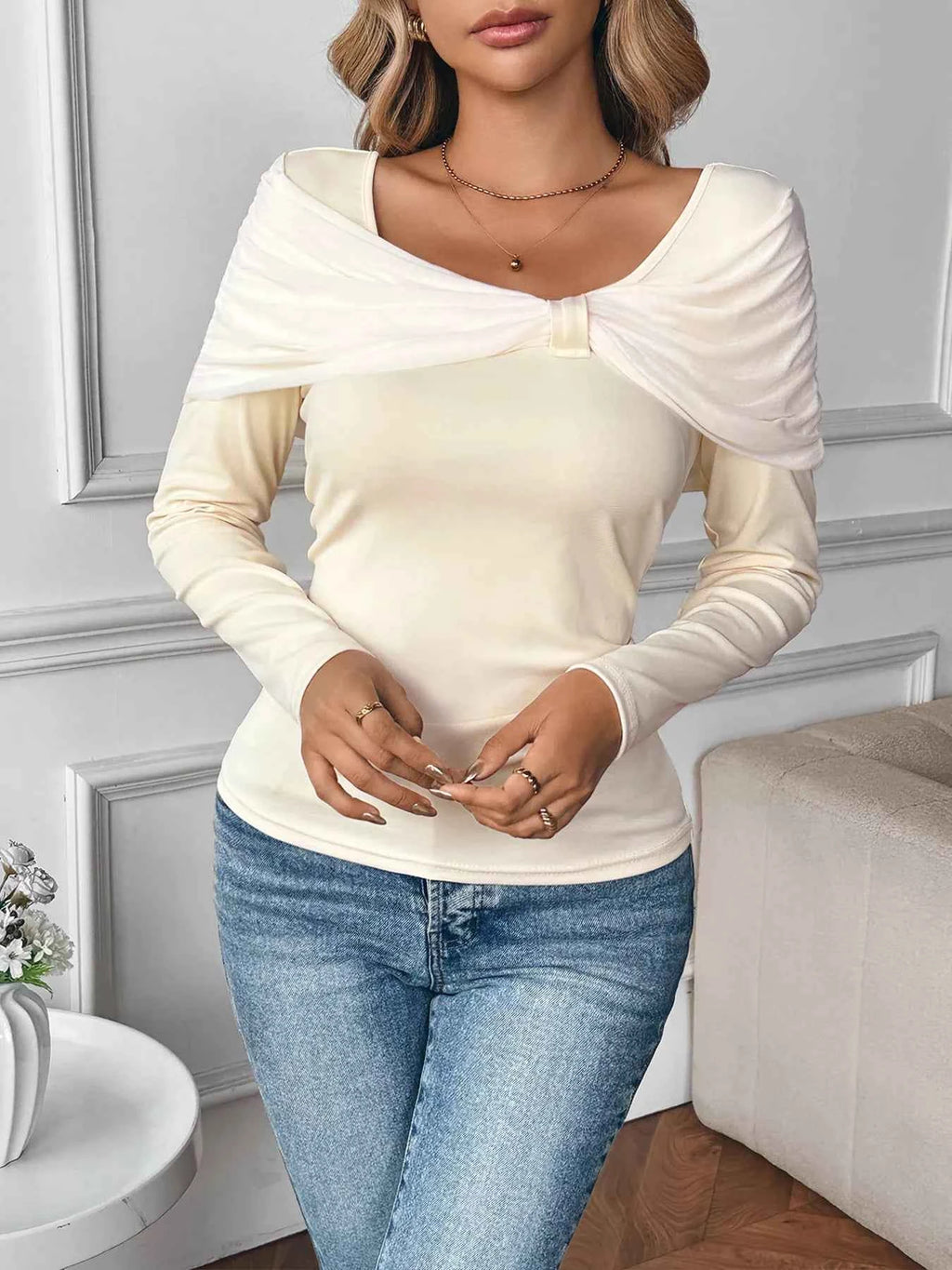 Bow Long Sleeve T-Shirt b584740ca3b84b6fb266002cc02d5371-Max-Origin