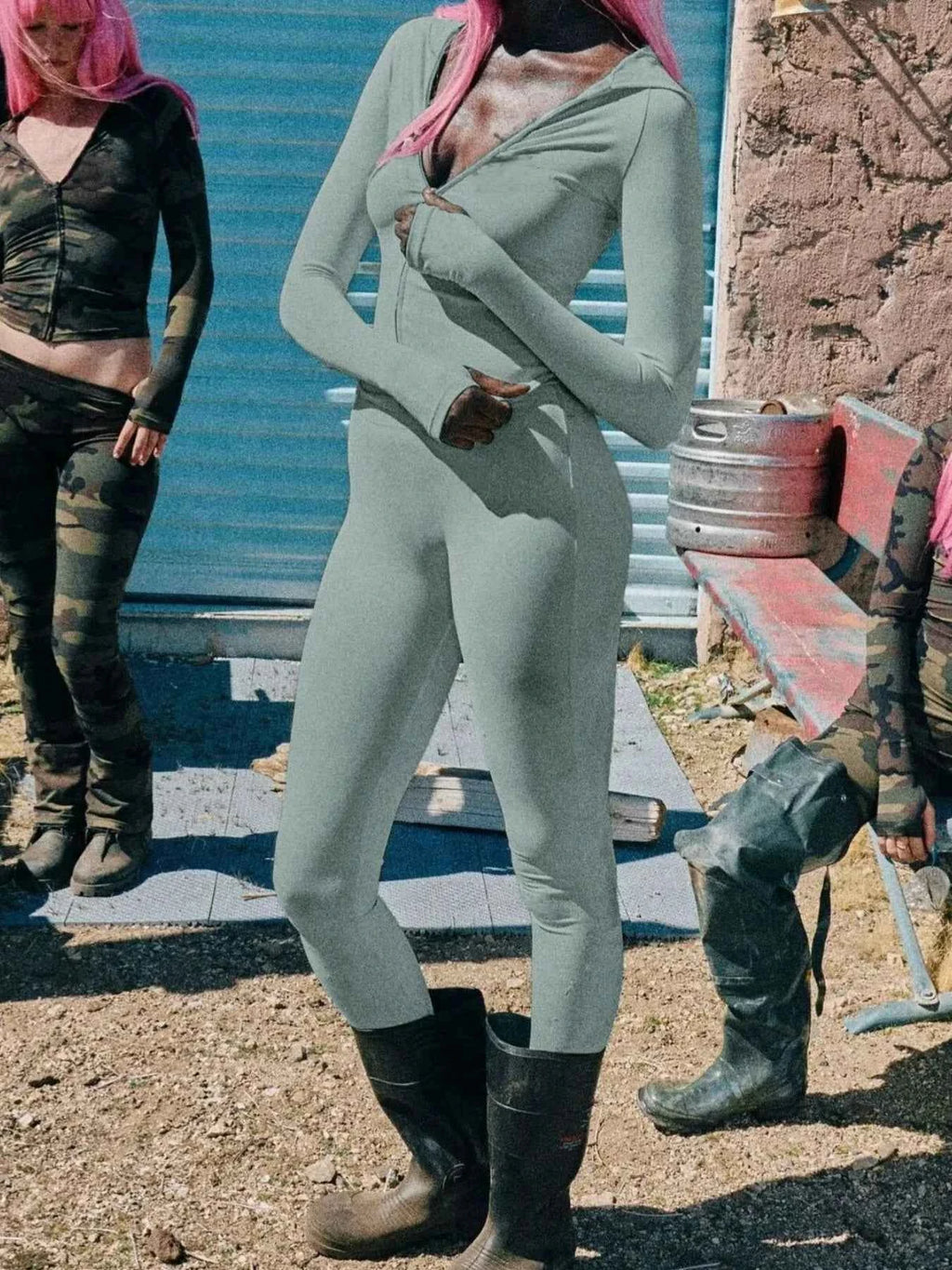 Zip Up Long Sleeve Top and Pants Set b5a58549-b36d-4de0-bfba-b08eb20a76fc-Max-Origin