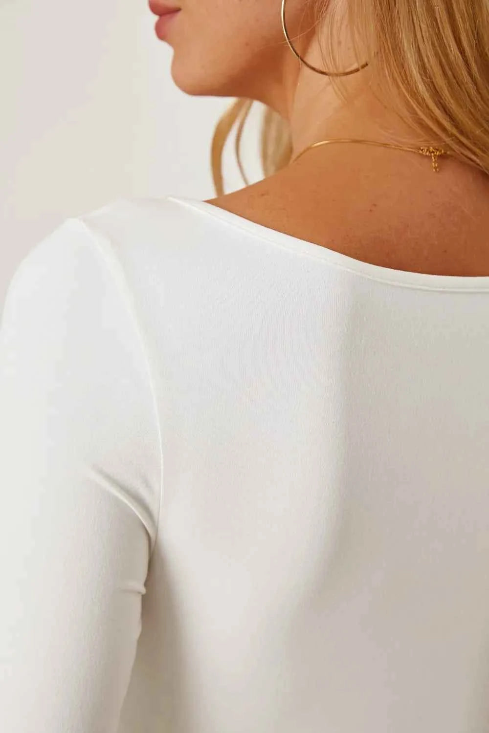 Ruched Long Sleeve T-Shirt b5b3bda0-3211-47b8-b978-10675bb535f7-Max