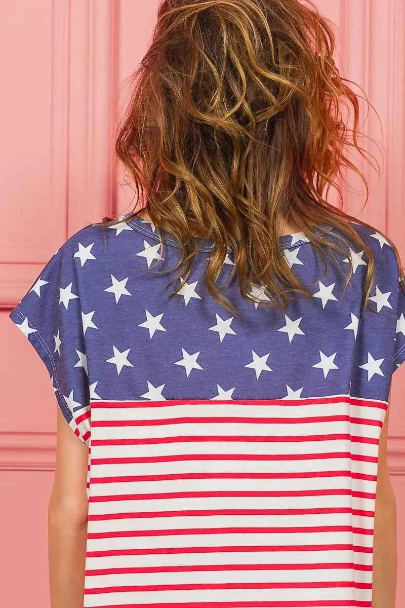 BiBi Star Rpinted with Stripe Combo Top b61ca1c61b0349fcb6d21f037ce5e1bb-Max-Origin