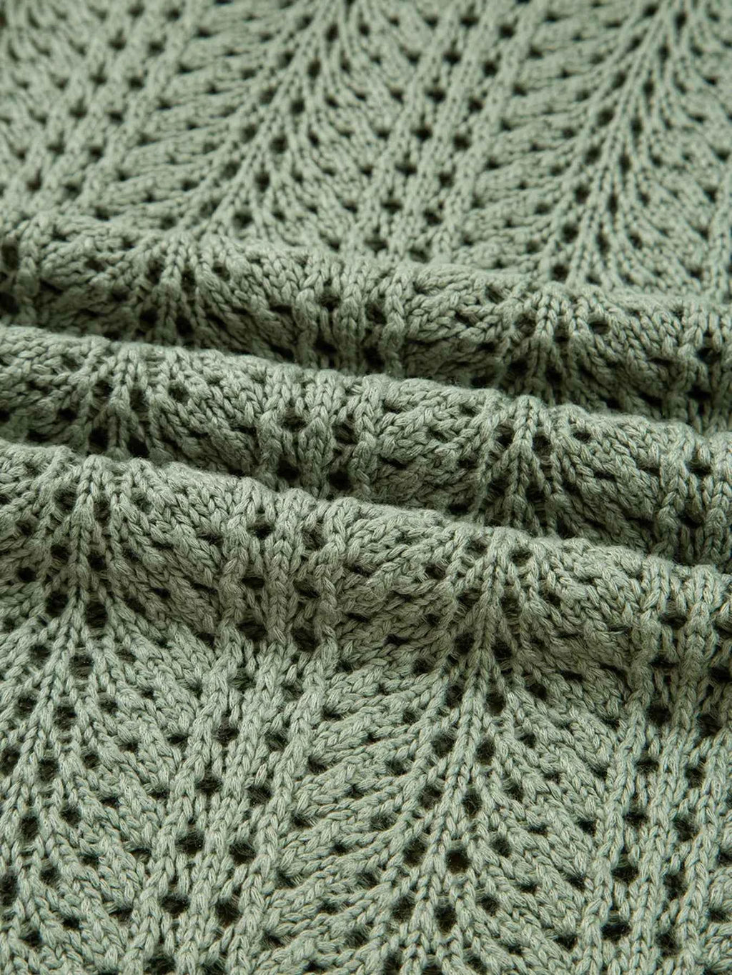 Scalloped Edge Eyelet Knit Batwing Sleeve Cardigan b62a3c53c36b498dae627a1068750533-Max-Origin