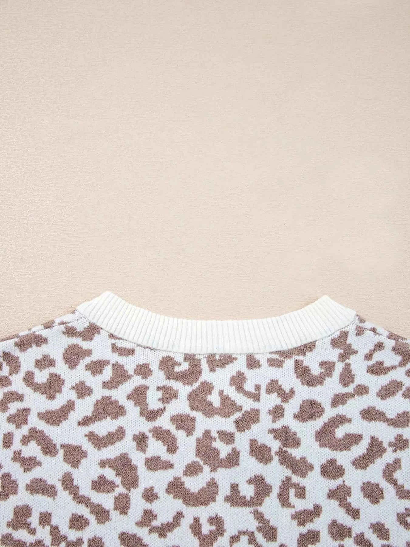 Leopard Drop Shoulder Chunky Knitted Cardigan b635d758ba3842e283e4967f95edd6dd-Max-Origin