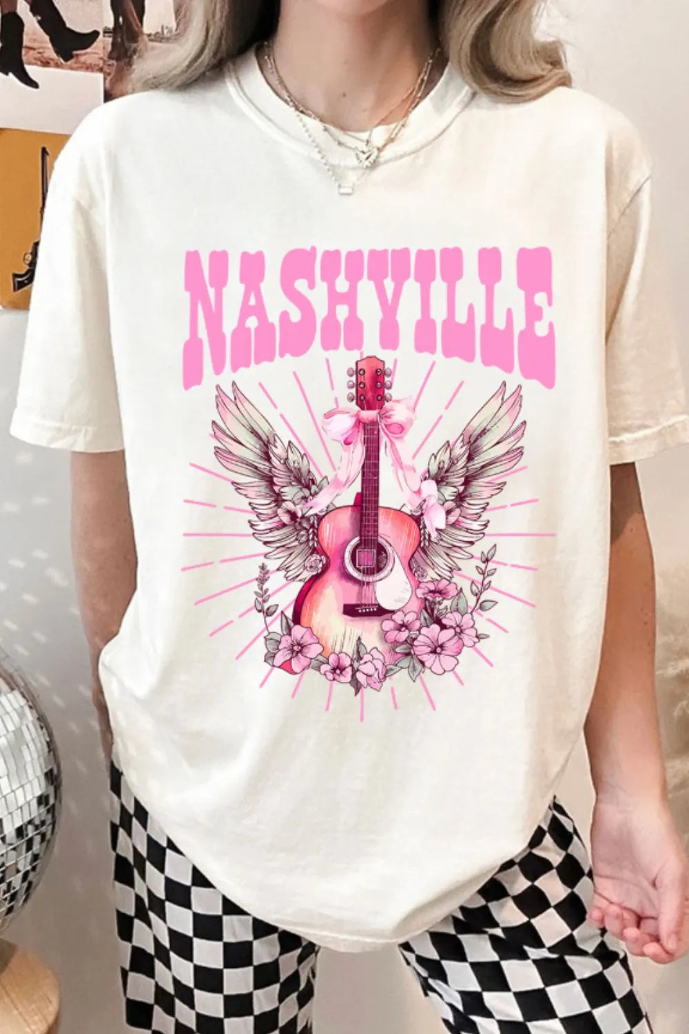 Graphic Round Neck Short Sleeve T-Shirt White b6bb248a-04c9-46f2-abaf-55c36fe5dbdd-Max-Origin