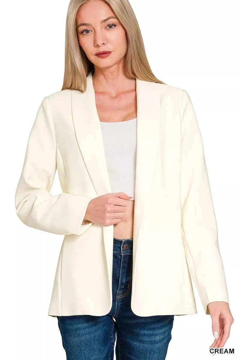 Zenana Woven Long Sleeve Blazer With Lining CREAM b6e5fd3a4a074e78884c70f7d72eeb70-Max-Origin