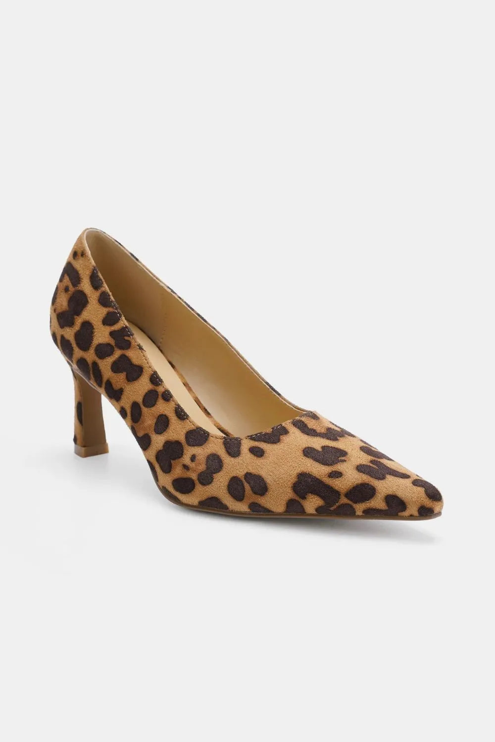 Beast Fashion Faux Suede Leopard Point Toe Pumps b6feff6d-83f1-40e1-9208-0a33f9a4fa22-Max