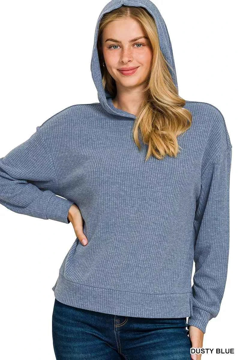 Zenana Ribbed Long Sleeve Hoodie b7afb216a6ca4d3584fb3d64dc7ca8ea-Max-Origin