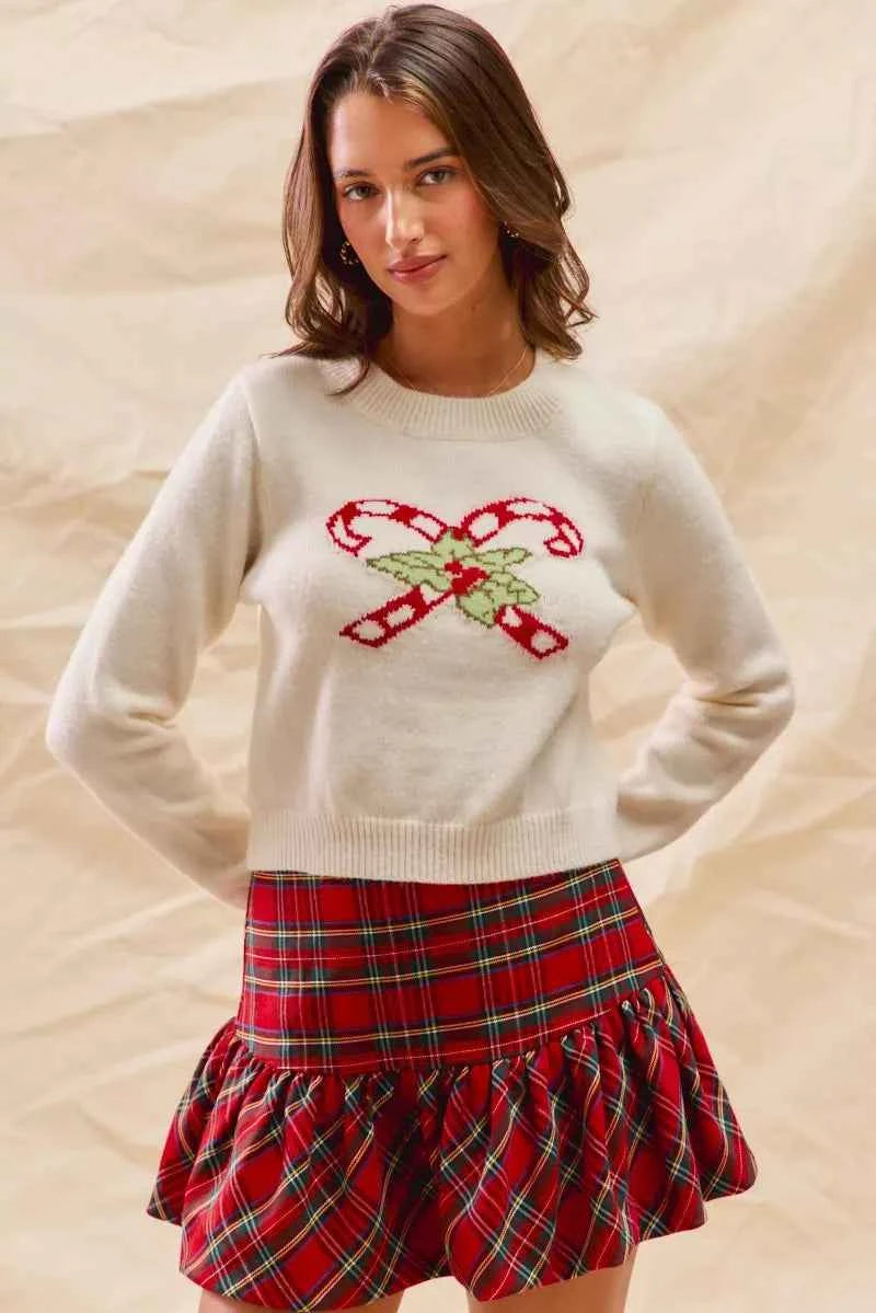 SO ME Christmas Candy Cone Cropped Sweater b7b0a2e1-4e92-4cc5-808f-af9b0f060708-Max-Origin