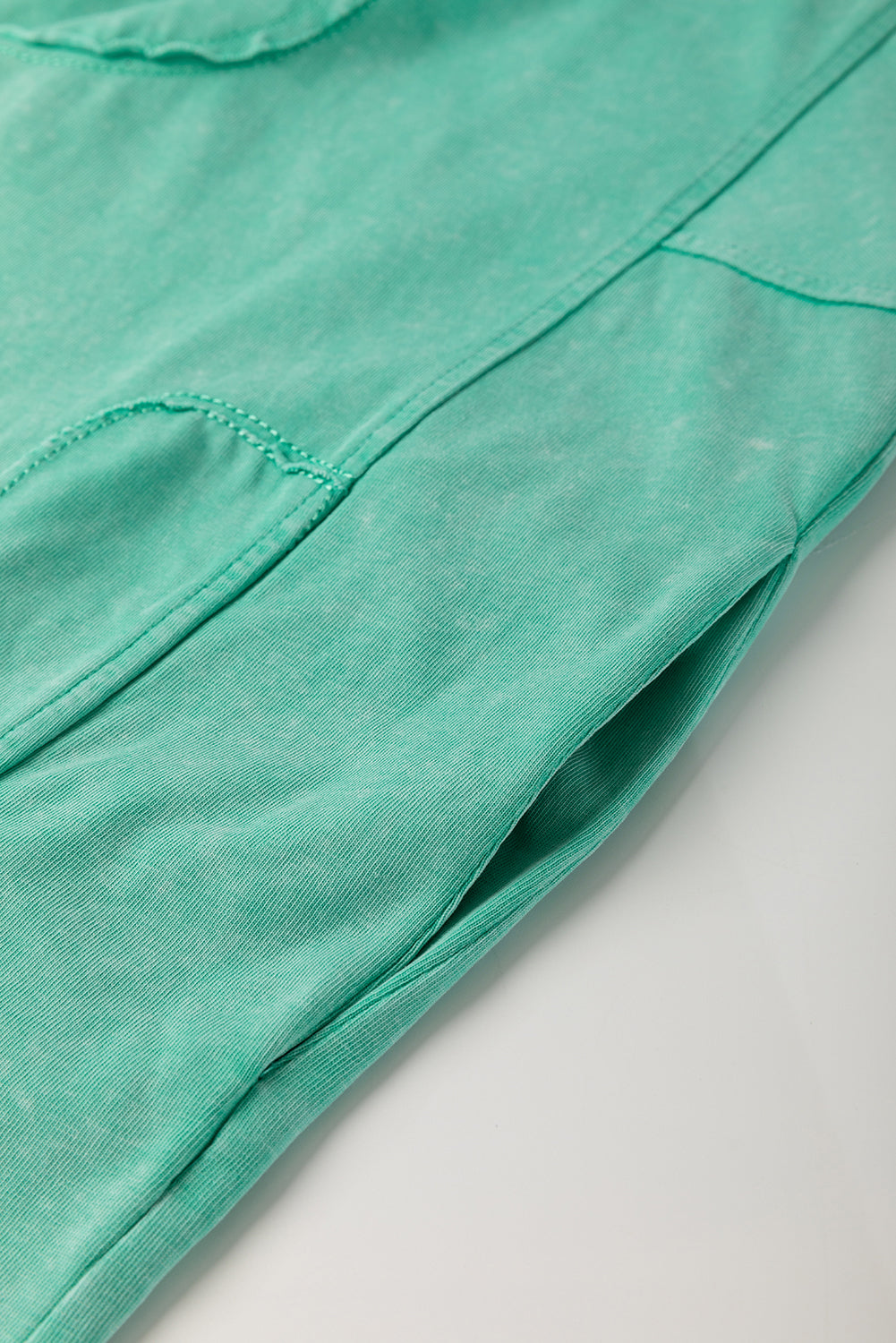 Sky Blue Mineral Wash Flower Patchwork Mini T Shirt Dress b7b88143152bd986