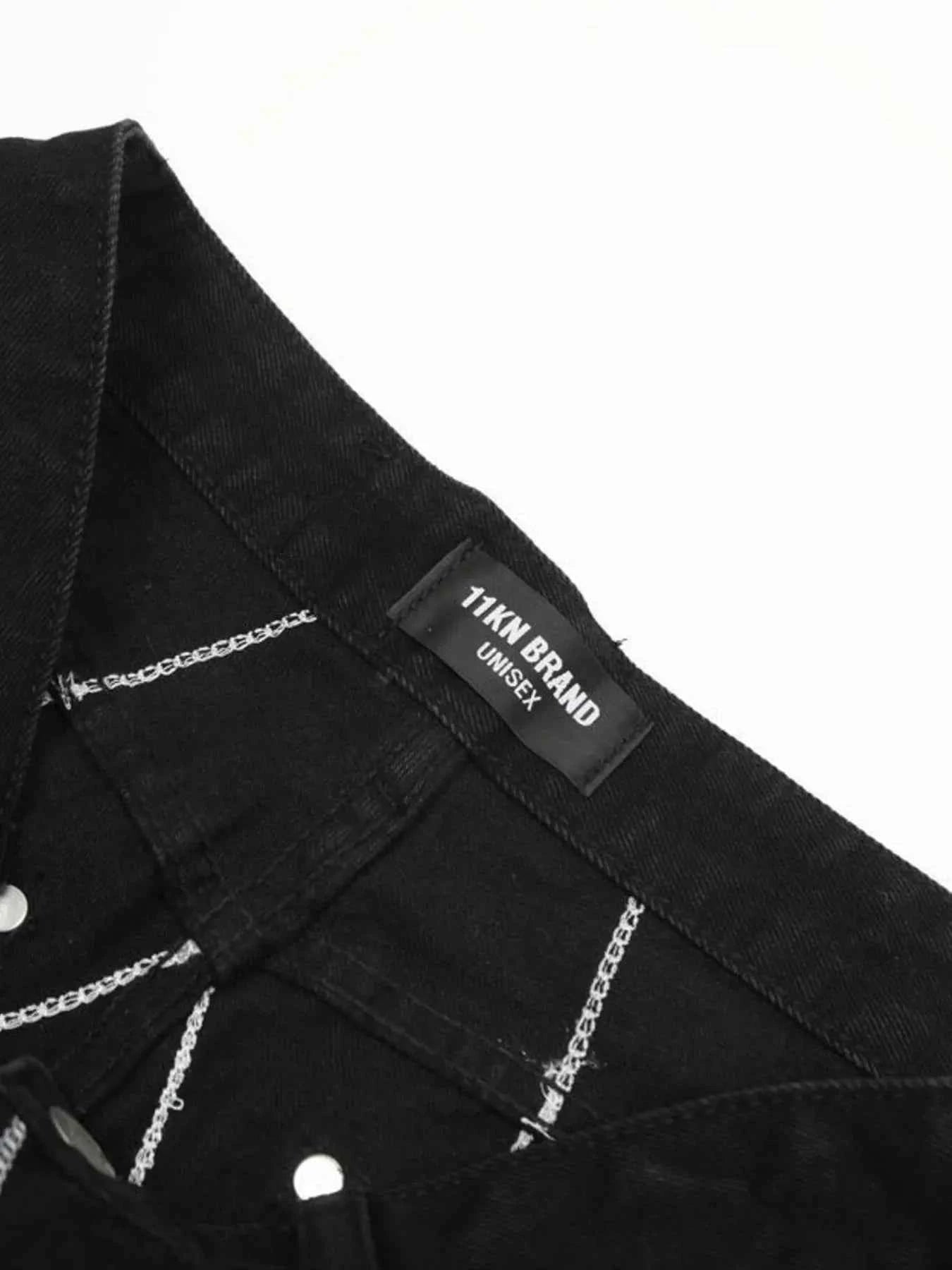 Men's Spider Web Embroidered Flared Jeans b7c08e45b79a431d8073a72573d8f508-Max-Origin