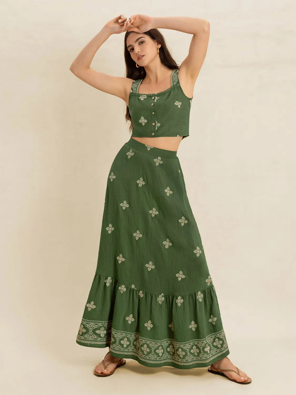 Embroidered Square Neck Cami and Skirt Set b7e7ed47-7f90-420c-bd8c-3face01b6d83-Max-Origin