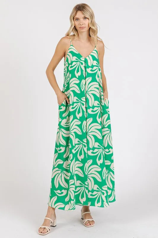 Mittoshop Printed V-Neck Maxi Cami Dress with Pockets b81085bd-f79b-432d-aedb-615c10e91f15-Max