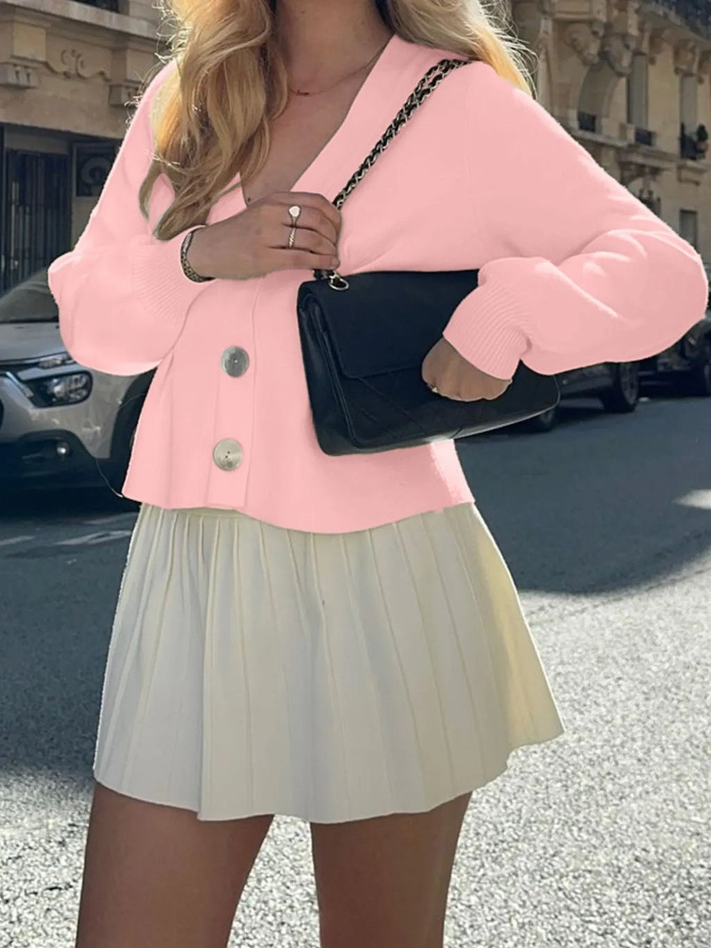 Button-Up V-Neck Knit Cardigan b810b1fd-1da1-482e-9054-0535015e8c74-Max-Origin