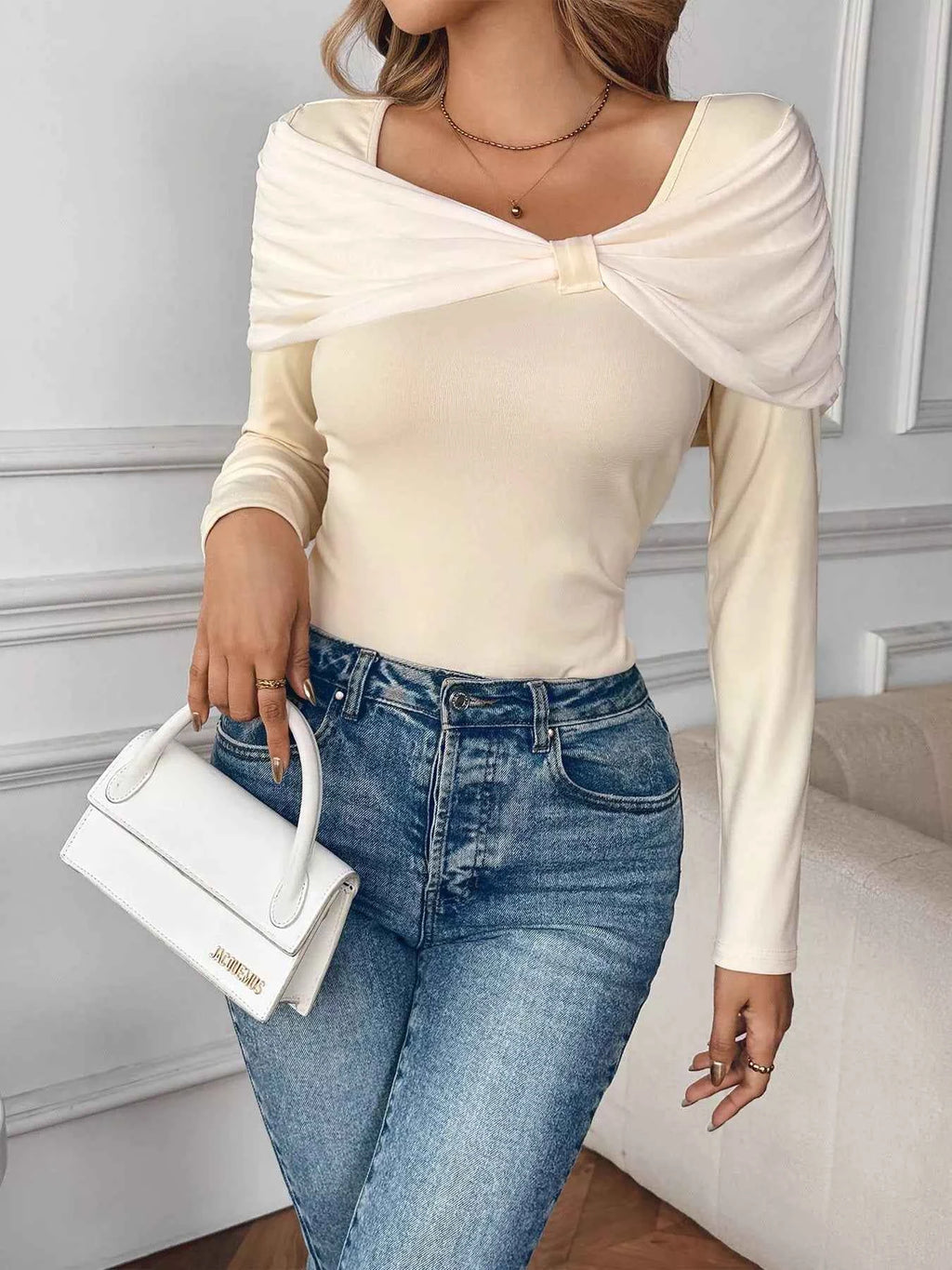 Bow Long Sleeve T-Shirt b8358621-75f1-4ec3-b12b-0ee9555caf4c-Max-Origin