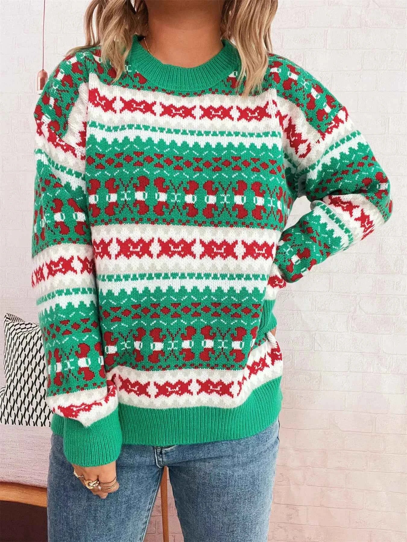 Round Neck Dropped Shoulder Sweater b94429114a9b4aada341db465beee8c2-Max-Origin