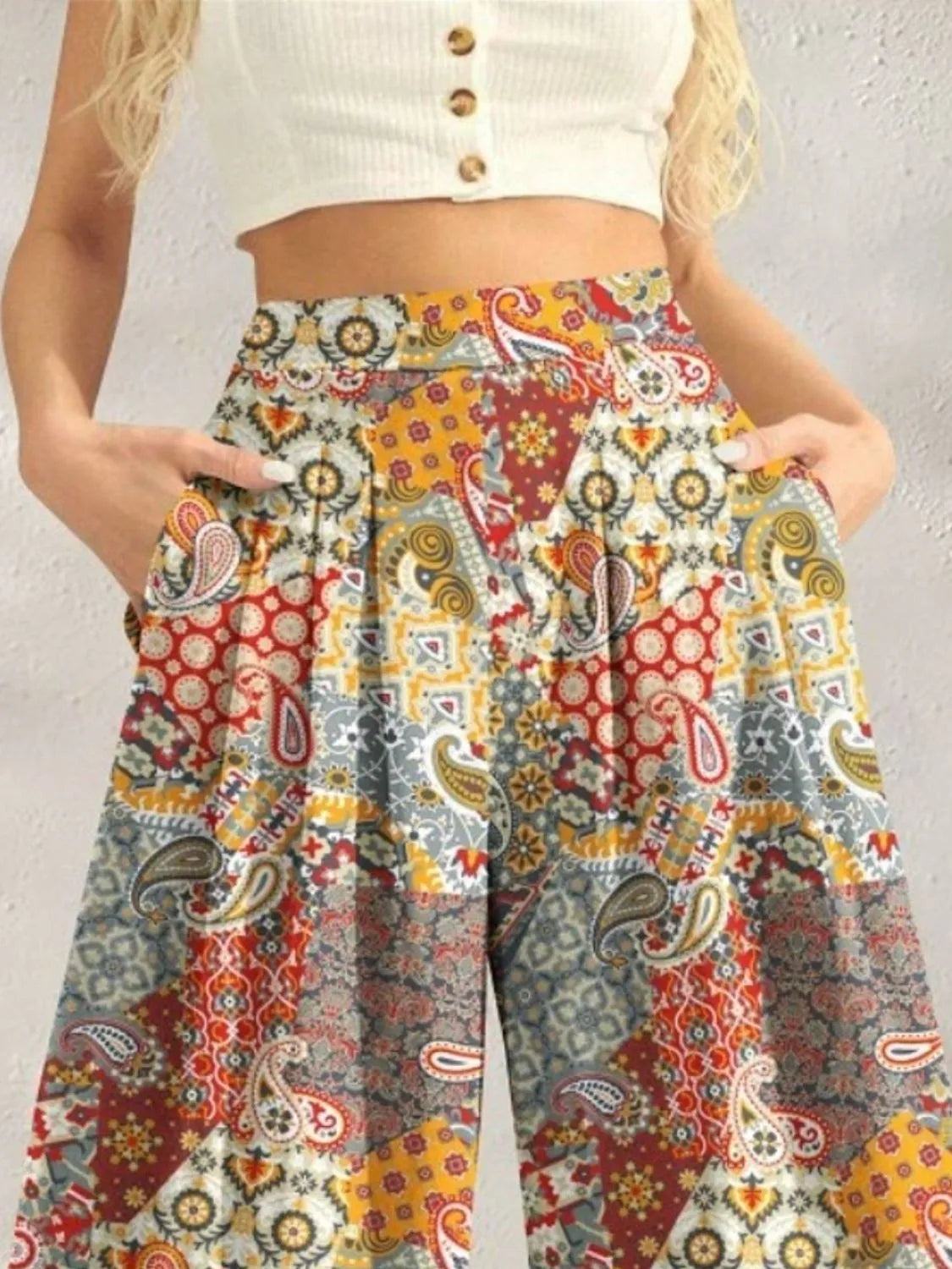Printed Wide Leg Pants b9685397-b2c5-40f4-b74d-cd4c8d0297b4-Max-Origin