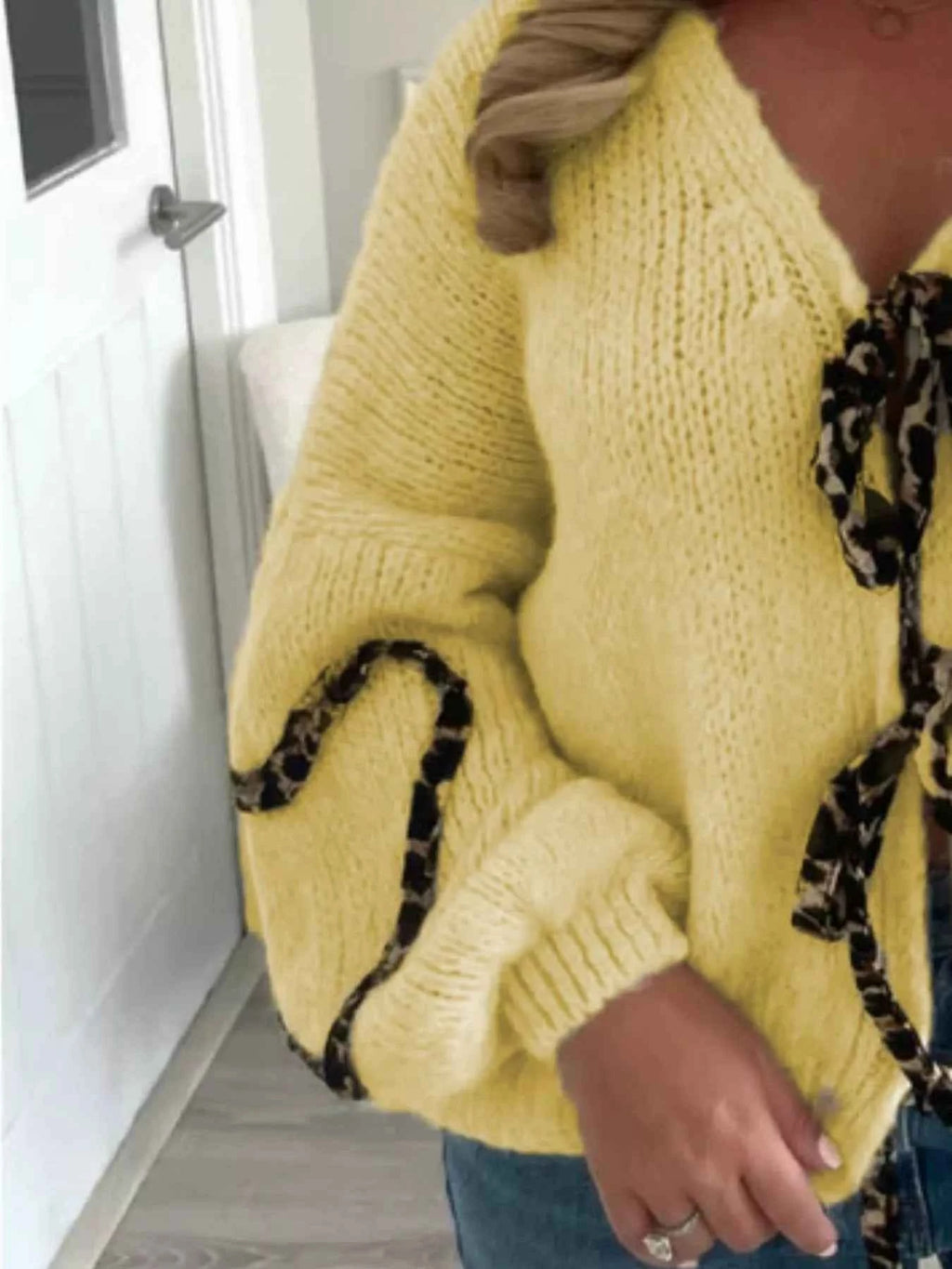 Tie Front Long Sleeve Sweater b97a3add-2634-4600-ada7-169f69a327bf-Max-Origin