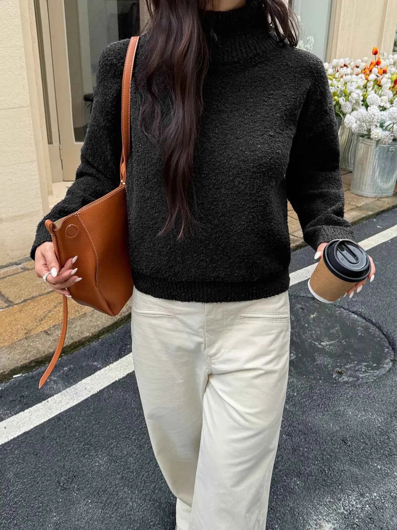 Turtleneck Long Sleeve Sweater Black b9db8fd193b34539a9d3aeaf30ad887d-Max-Origin