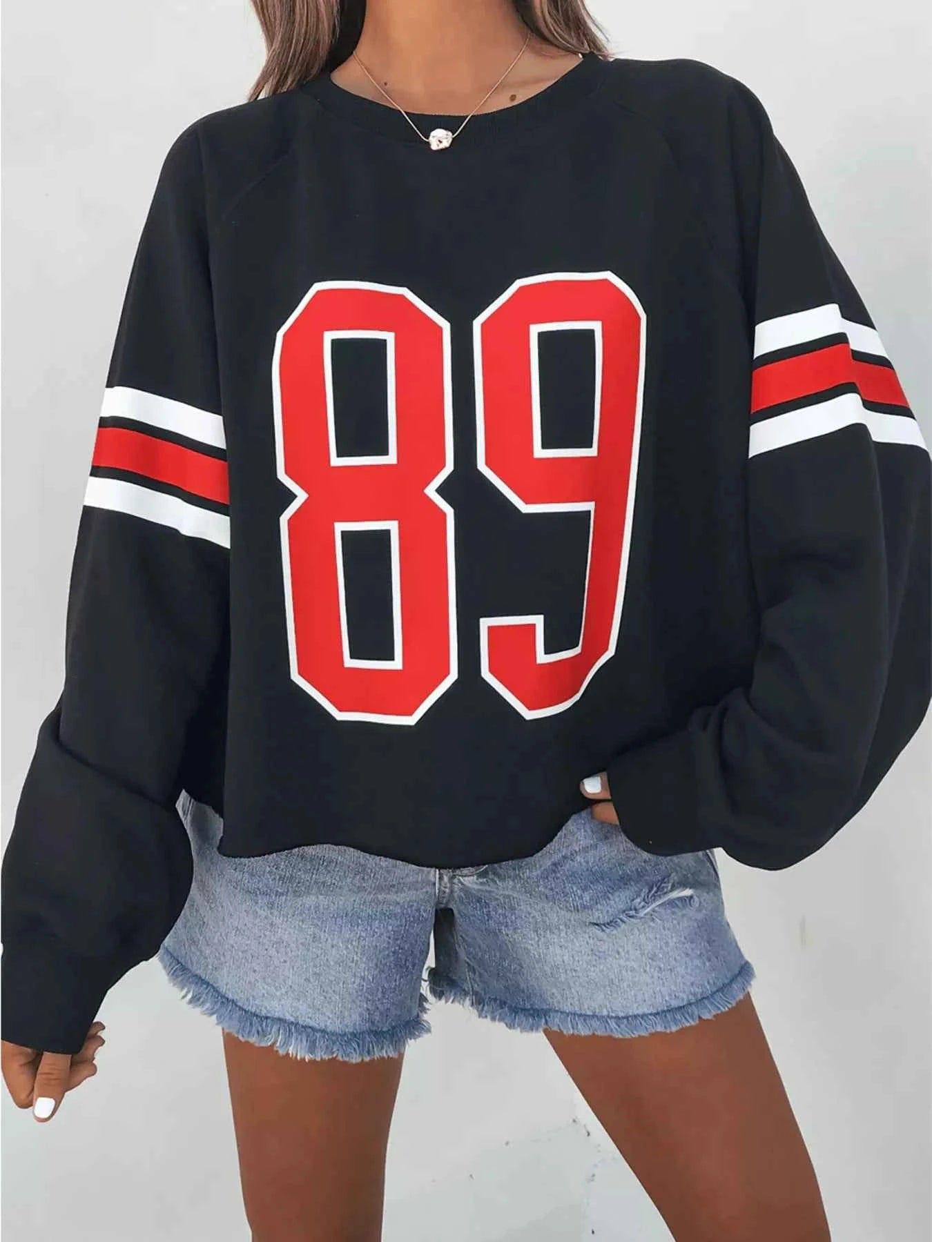 Number 89 Long Sleeve Sweatshirt ba2d6e12a5254722866c9bba86f8fe8e-Max-Origin