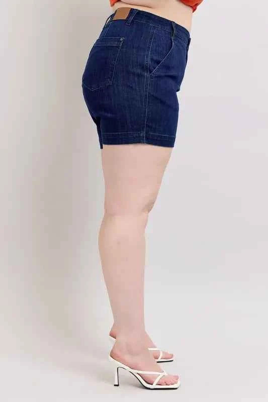 Judy Blue Plus Size High Waist Denim Shorts ba99005910b743709646641c4cbfbdbe-Max-Origin