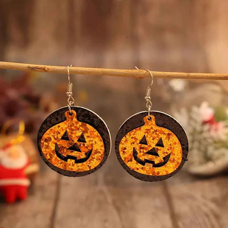 PU Leather Pumpkin Earrings bacf7bd6-1fcc-4e55-b427-08f15d83ff42-Max