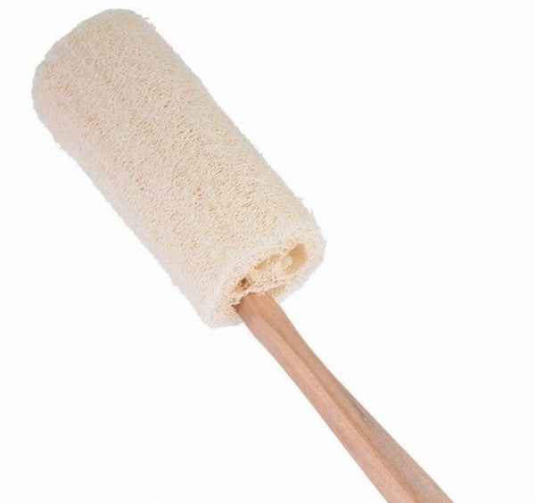 Natural Loofah Bath Brush w/Long Handle. bad8ac22-e5a4-41ff-a418-44a218250e85