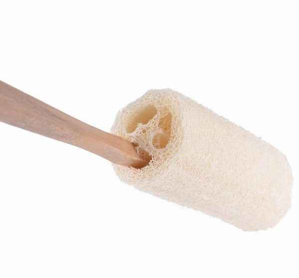 Natural Loofah Bath Brush w/Long Handle. bb10cff8-c5cf-4429-99d5-7c0628282675