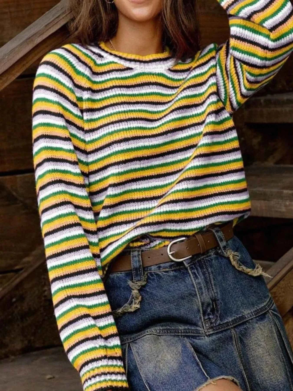 Rainbow Striped Pullover Sweater bd1cd568-c0ac-448a-90c6-2d253daf509c-Max-Origin