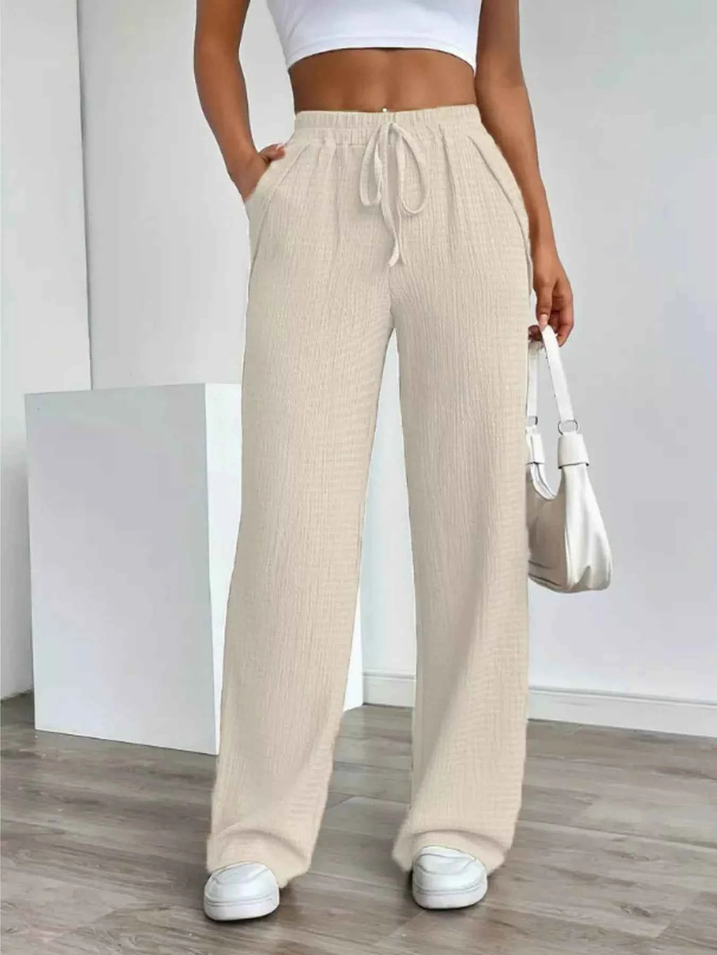 Texture Wide Leg Pants bd2e796313624ec49f782c98eec11160-Max-Origin