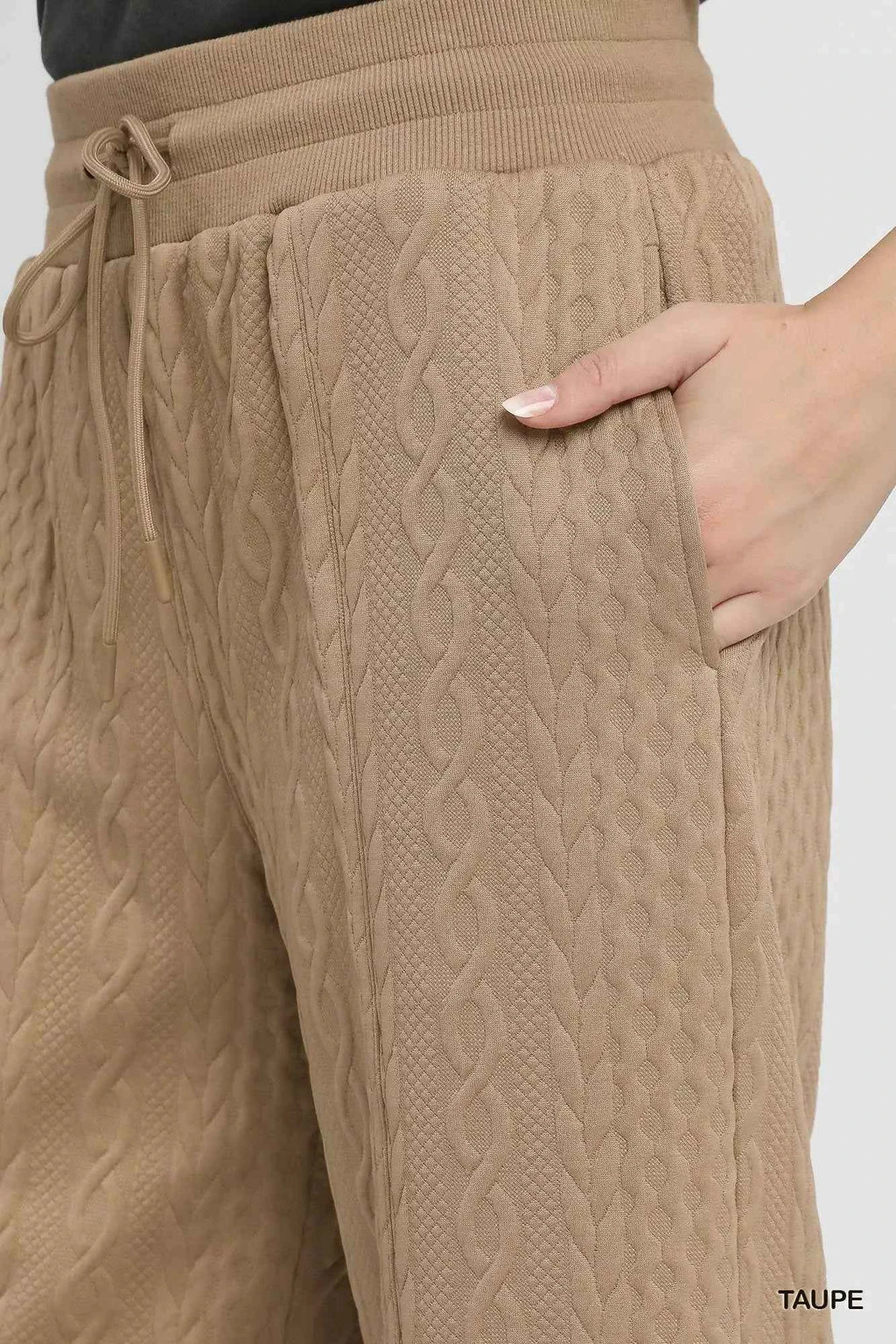 Umgee Cable Knit Textured Wide Leg Pants be346340-f0ea-42ac-abba-26b570b5b422-Max-Origin