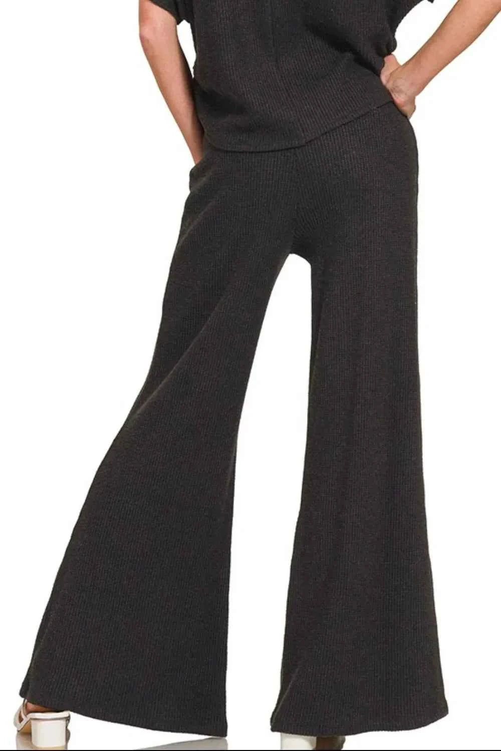 Zenana Wide Leg Flare Sweater Pants be5329cb-59e9-4573-833b-3f9c0d230b3e-Max-Origin
