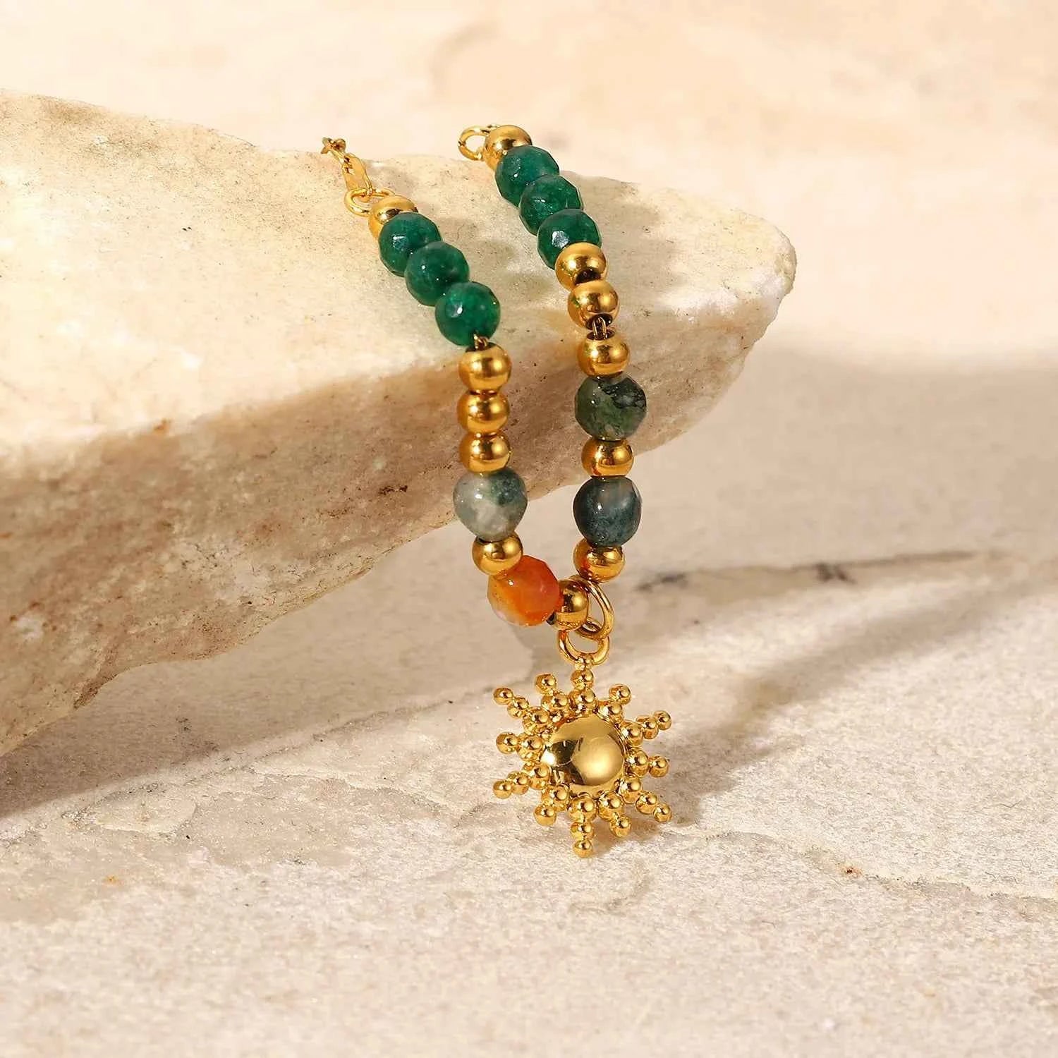 Bohemian Sun Charm Beaded Stainless Steel Necklace be53873b-60d0-426f-8abb-d0ddce83ab29-Max-Origin