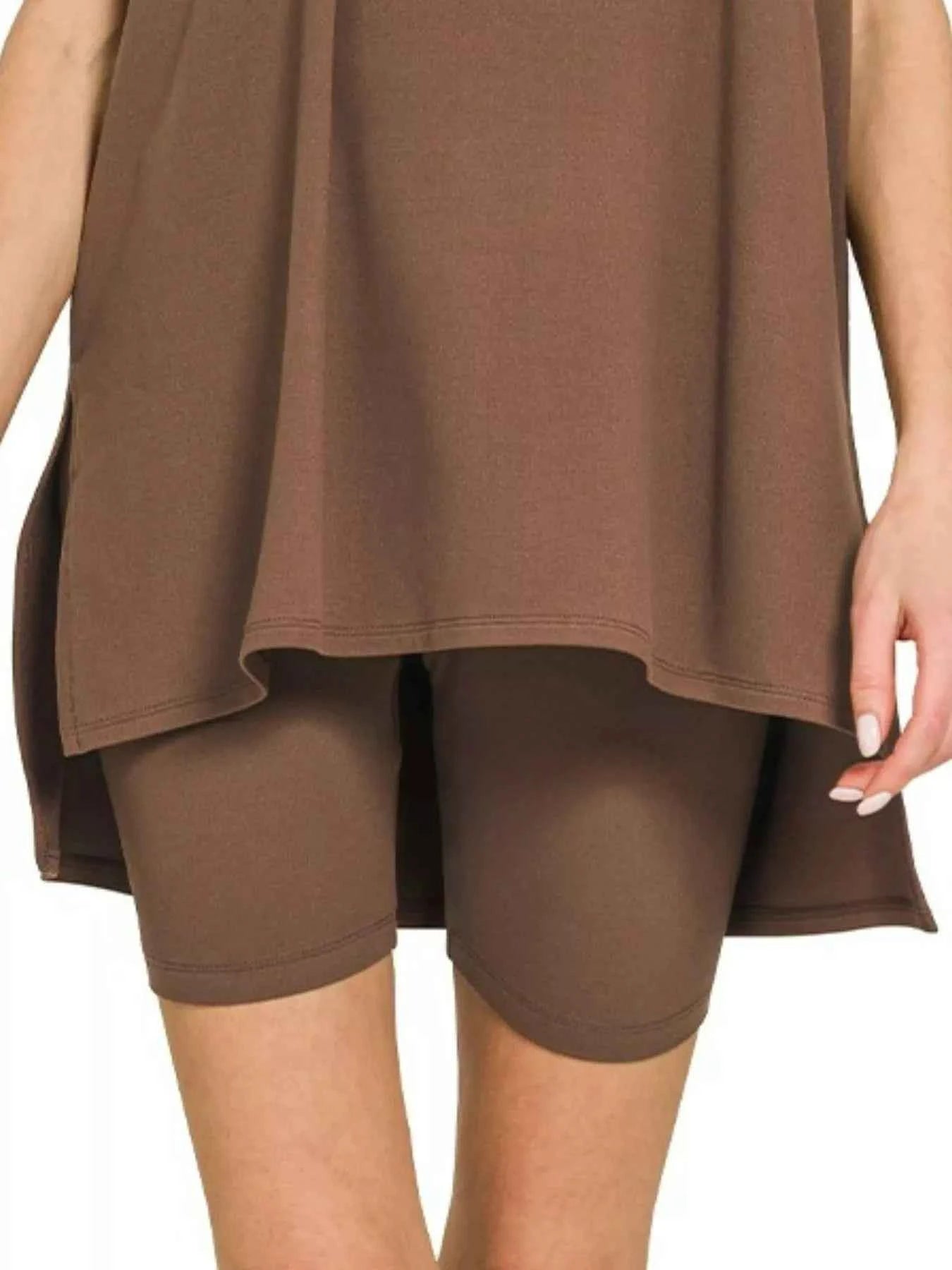 Zenana Full Size Brushed Dty Microfiber Round Neck Top and Biker Shorts Set Plus Size be94dbac-2d85-4c97-b2ad-82dab34aefad-Max-Origin